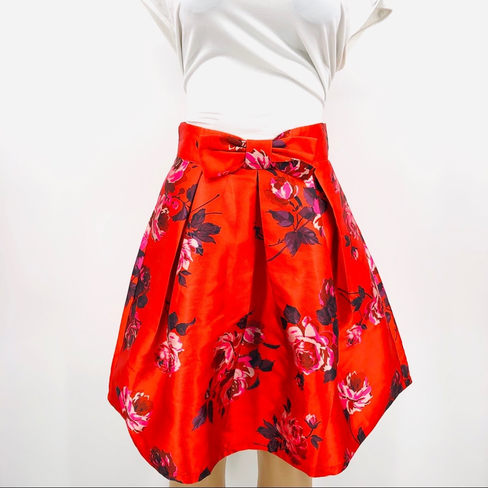 Joanie Floral Bow Ruffle Skirt - Picture 6 of 8